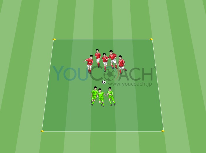 5対3のボールポゼッション-トレーニング1-アヤックスFC