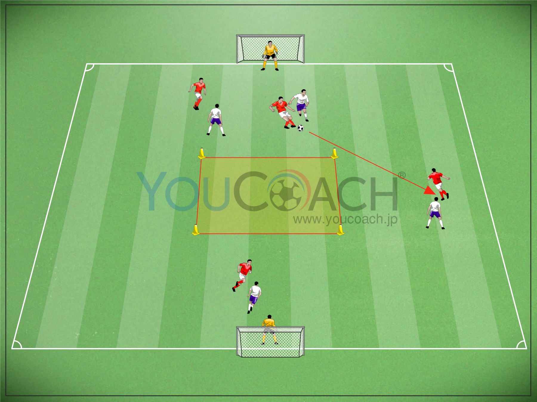スモールサイドゲーム - 進入禁止ゾーン